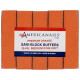Premium Sani Block Buffers | Orange 100/180 Grit 500ct Case