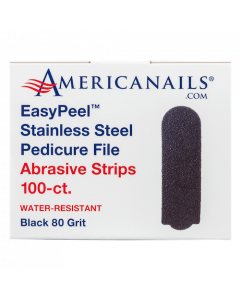 EasyPeel Pedicure Abrasive Strip | Black 80 Grit 100ct