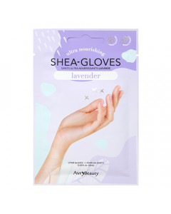 Waterless Manicure Shea Butter Gloves | Lavender 1pr