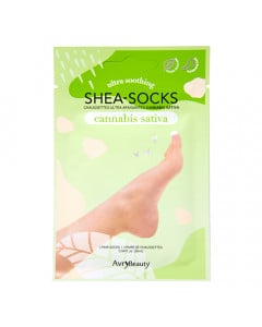 Waterless Pedicure Shea Butter Socks | Cannabis Sativa 1pr