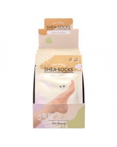 Waterless Pedicure Shea Butter Socks | Shea Butter Display 25pr