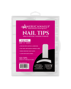 Nail Tips | Square (Deep "C" Curve) 120ct