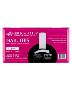 Nail Tips | Square (Deep "C" Curve) 600ct