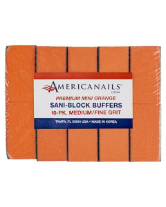 Premium Mini Orange Sani Block Buffers | 100/180 Grit 1000ct Case