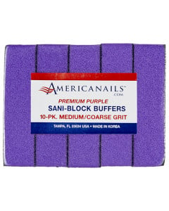 Premium Sani Block Buffers | Purple 80/100 Grit 500ct Case