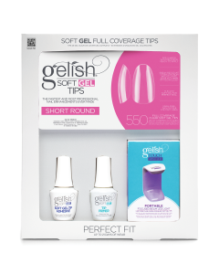 Soft Gel Tips | Short Round 550ct Kit