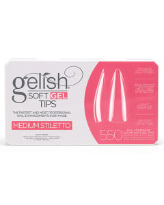 Soft Gel Tips | Medium Stiletto 550ct