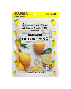 Detoxifying Lemon Sheet Mask Bonus 7pk