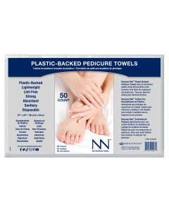Plastic-Backed Pedicure Towels 50ct