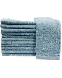 Ultra-Premium Light Blue Salon Towels 12ct