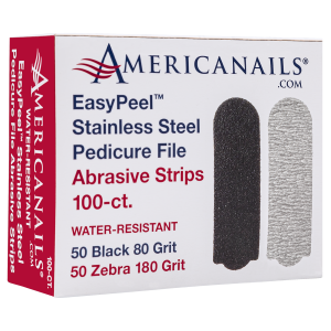 EasyPeel Pedicure Abrasive Strip | 80 + 180 Grit 100ct