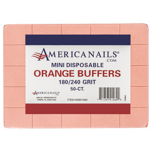 Disposable Mini Orange Buffers | 180/240 Grit 1500ct Case