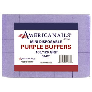 Disposable Mini Purple Buffers | 100/120 Grit 1500ct Case