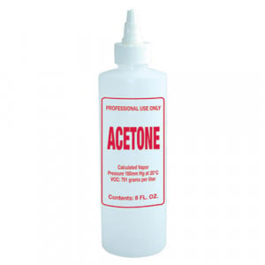 Acetone Labeled Bottle 16oz