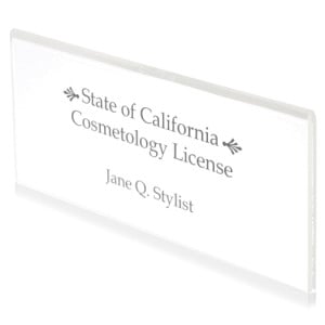 Acrylic License Holder