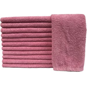 Ultra-Premium Pink Salon Towels 12ct