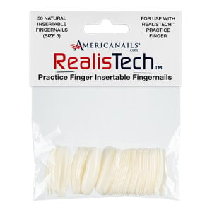 RealisTech Practice Finger Insertable Fingernails 50ct