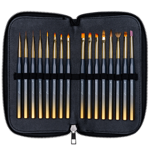 Pro-Series Nail Art Brush Collection 16ct