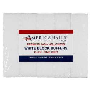 Premium White Block Buffers | 120 Grit 100ct